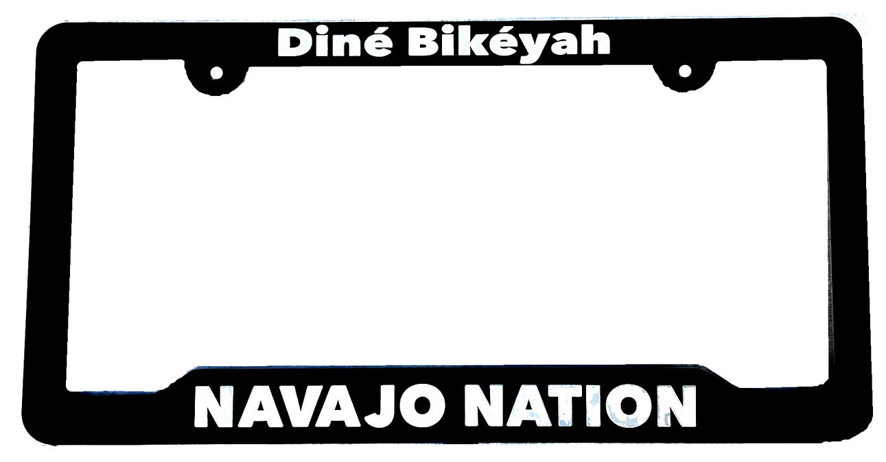4 frames- "We are Navajo Nation" License Frames - (Black 1)