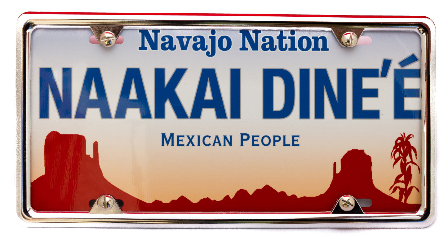 Naakai Dine’é – Mexican People License Plate