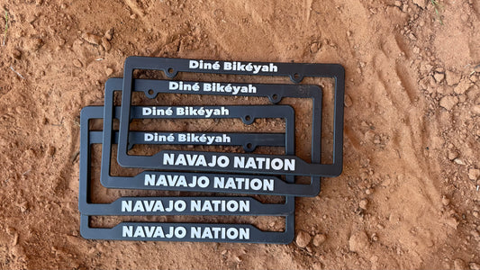4 frames- "We are Navajo Nation" License Frames - (Black 1)