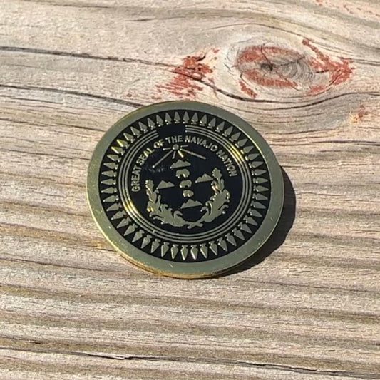 Navajo Nation pin (black/gold)