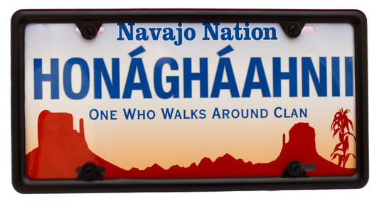 Honágháahnii – One Who Walks Around License Plate
