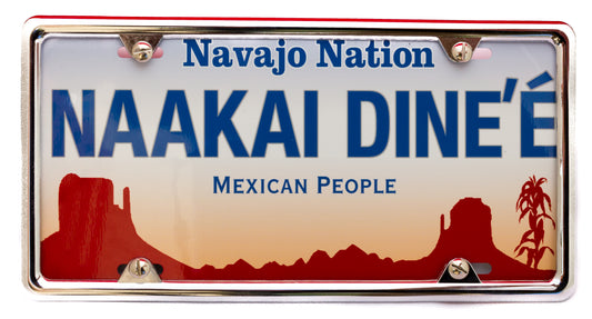 Naakai Dine’é – Mexican People License Plate