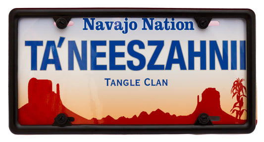 Ta’neeszahnii – Tangle License Plate
