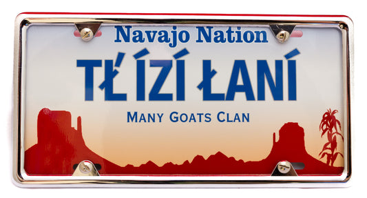 Tł’ízí łaní – Many Goats License Plate