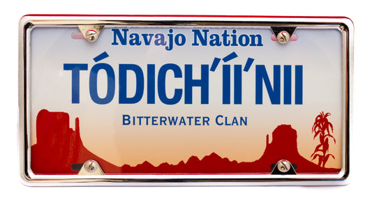 Tódich’íi’nii – Bitterwater License Plate