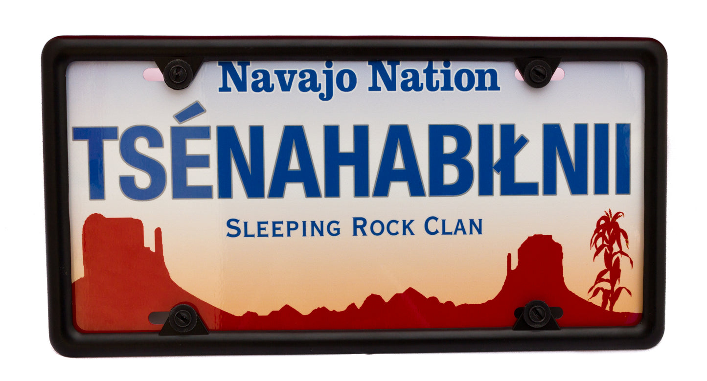 Tsénahabiłnii – Sleeping Rock License Plate